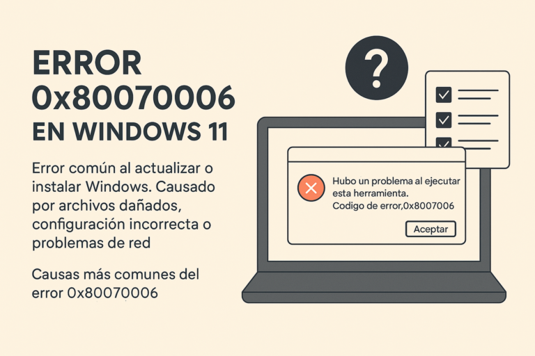 código de error 0x80070006