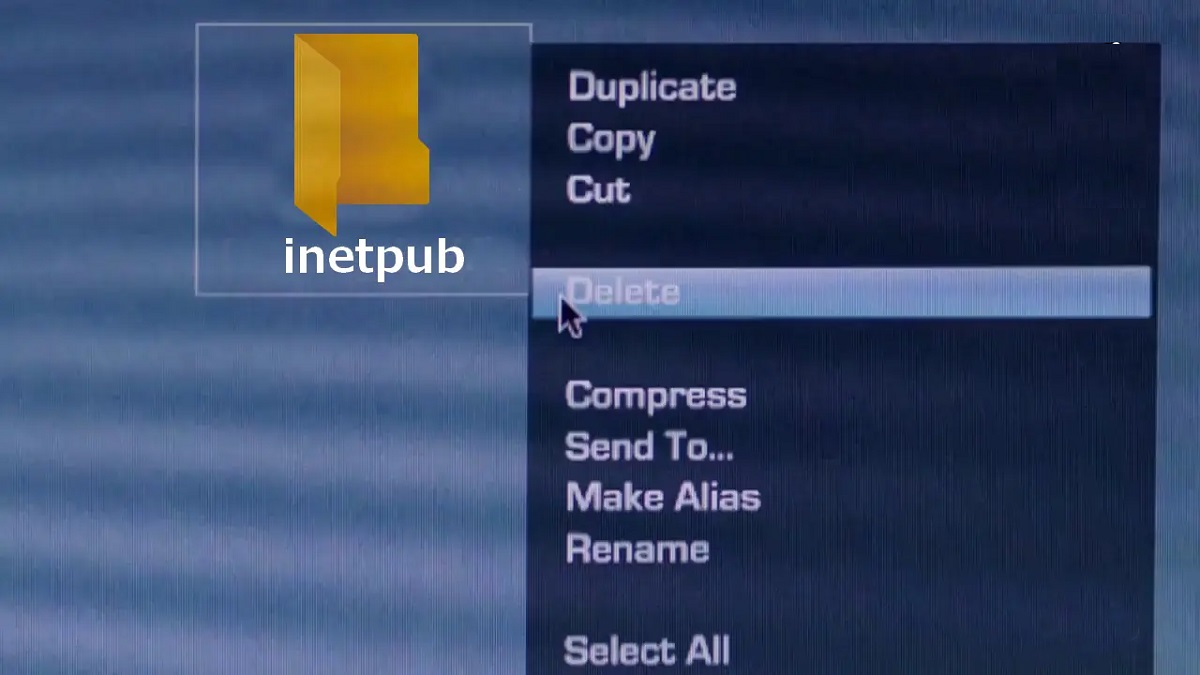 carpeta inetpub en windows