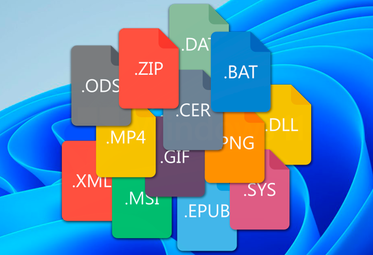 Extensiones de archivos de Windows
