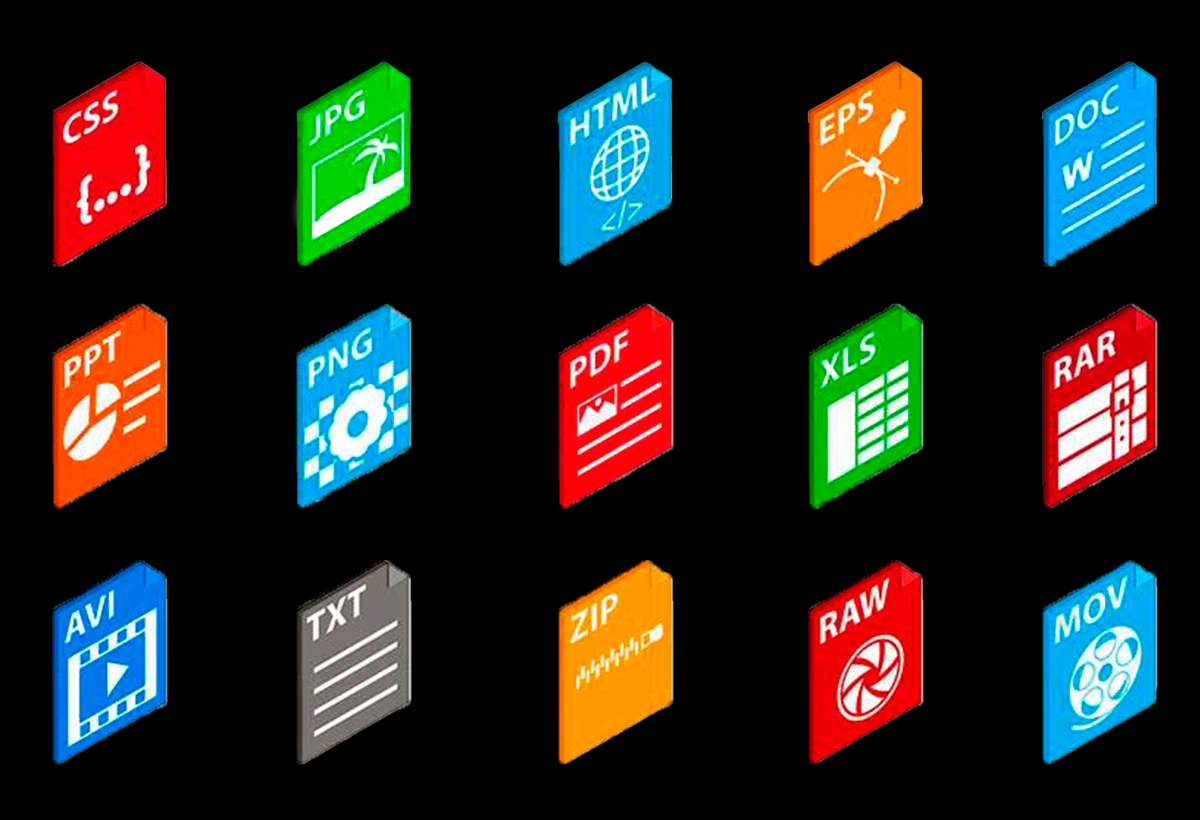 Extensiones de archivos