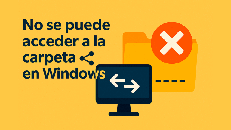 No se puede acceder a la carpeta compartida en Windows