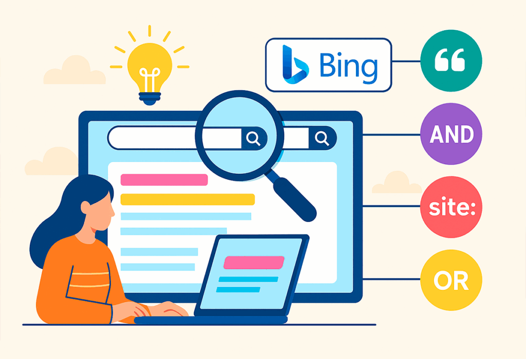 Operadores en Bing