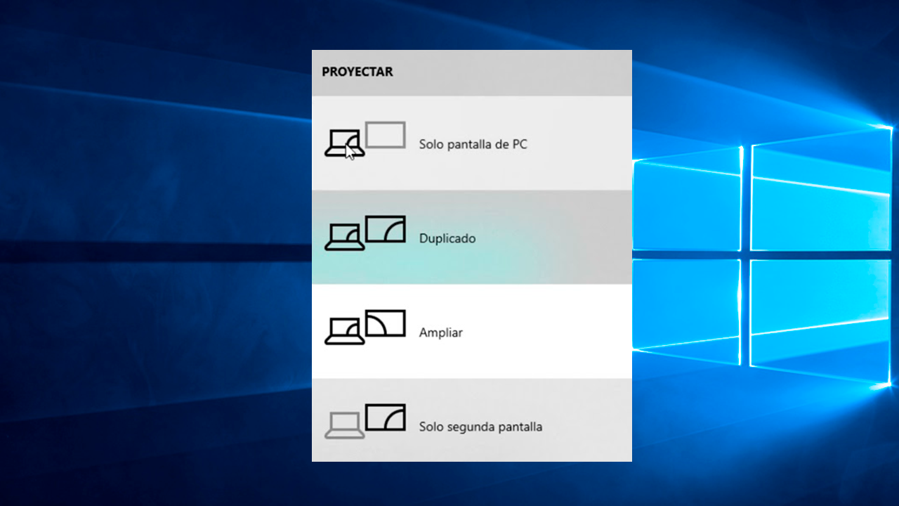 Proyectar en windows