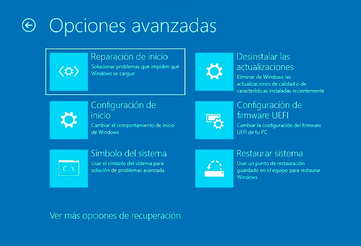 configuración avanzada en Windows 11