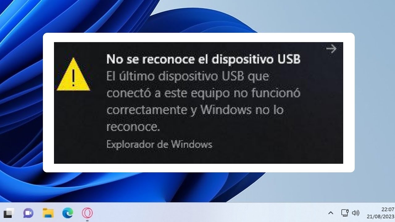 dispositivo no reconoido