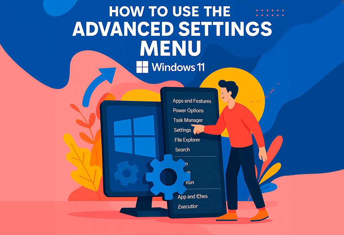 menú de configuración avanzada en Windows 11