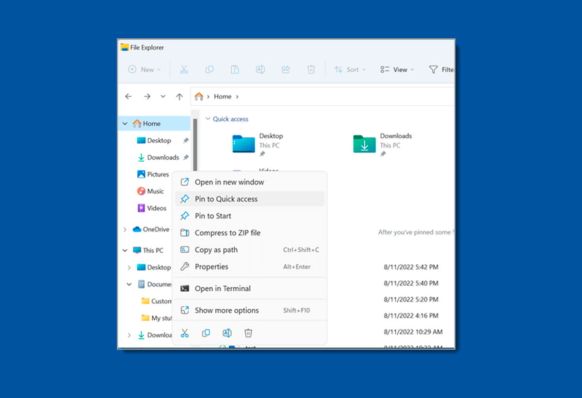 recuperar los menús desplegables en Windows 11