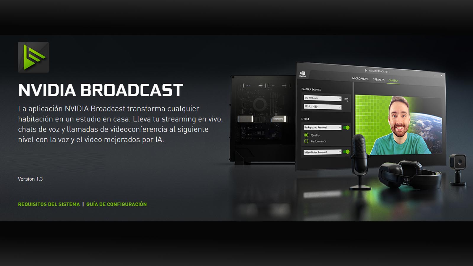nvidia broadcast no funciona