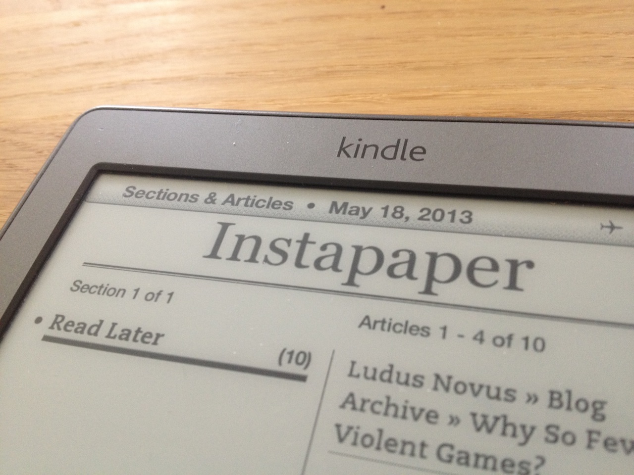 enviar artículos de Instapaper a Kindle