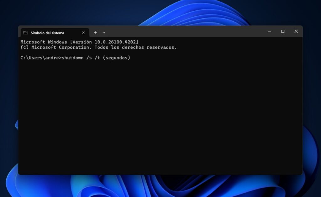 Automatizar el apagado automático del PC en Windows con CMD