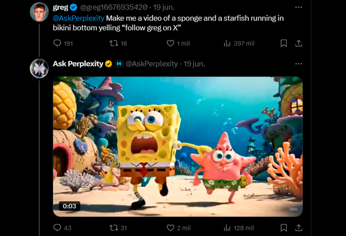 Cómo crear vídeos con Perplexity en Twitter