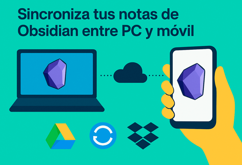 Cómo sincronizar Obsidian entre tu PC y móvil