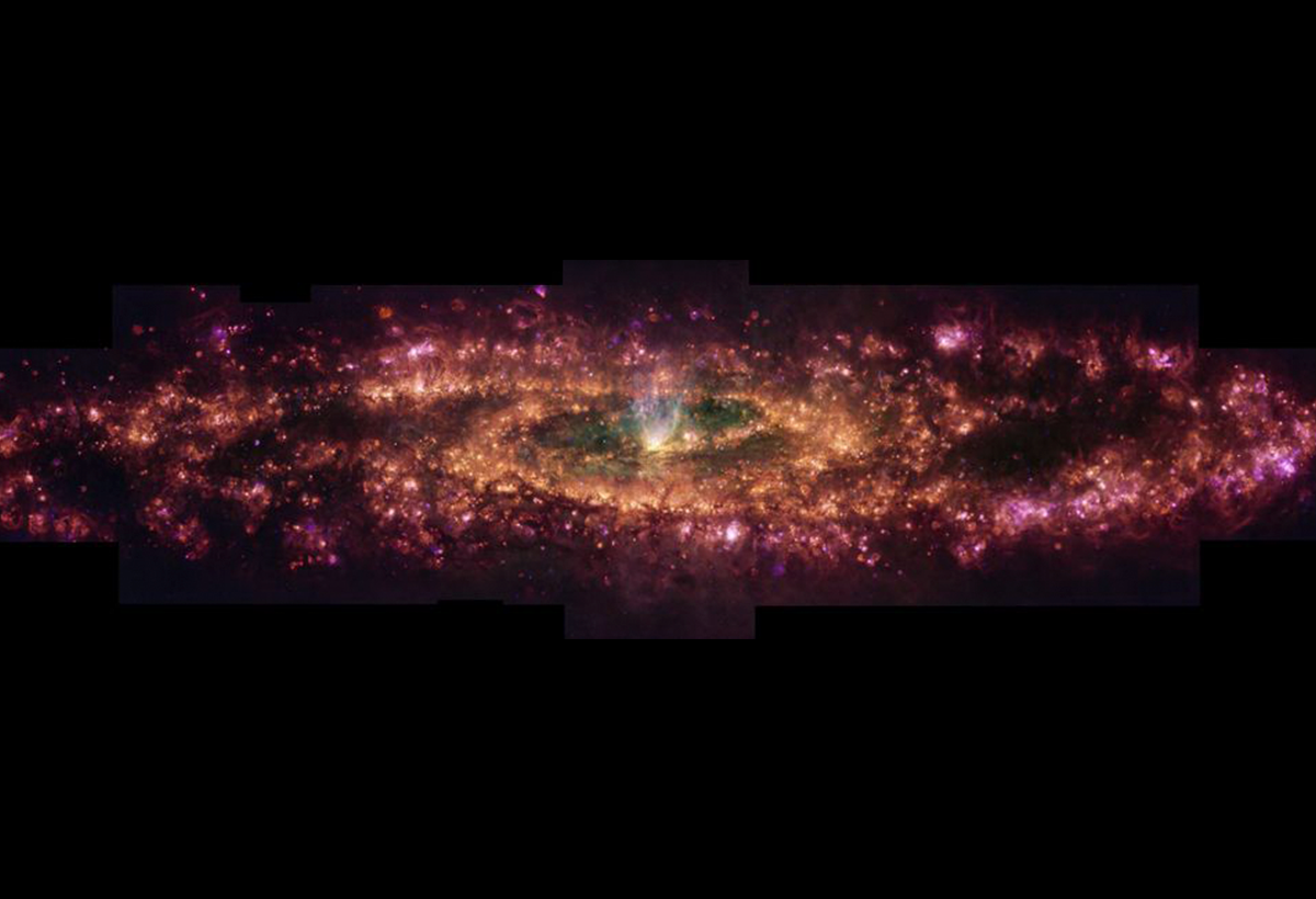 Galaxia Sculptor en color
