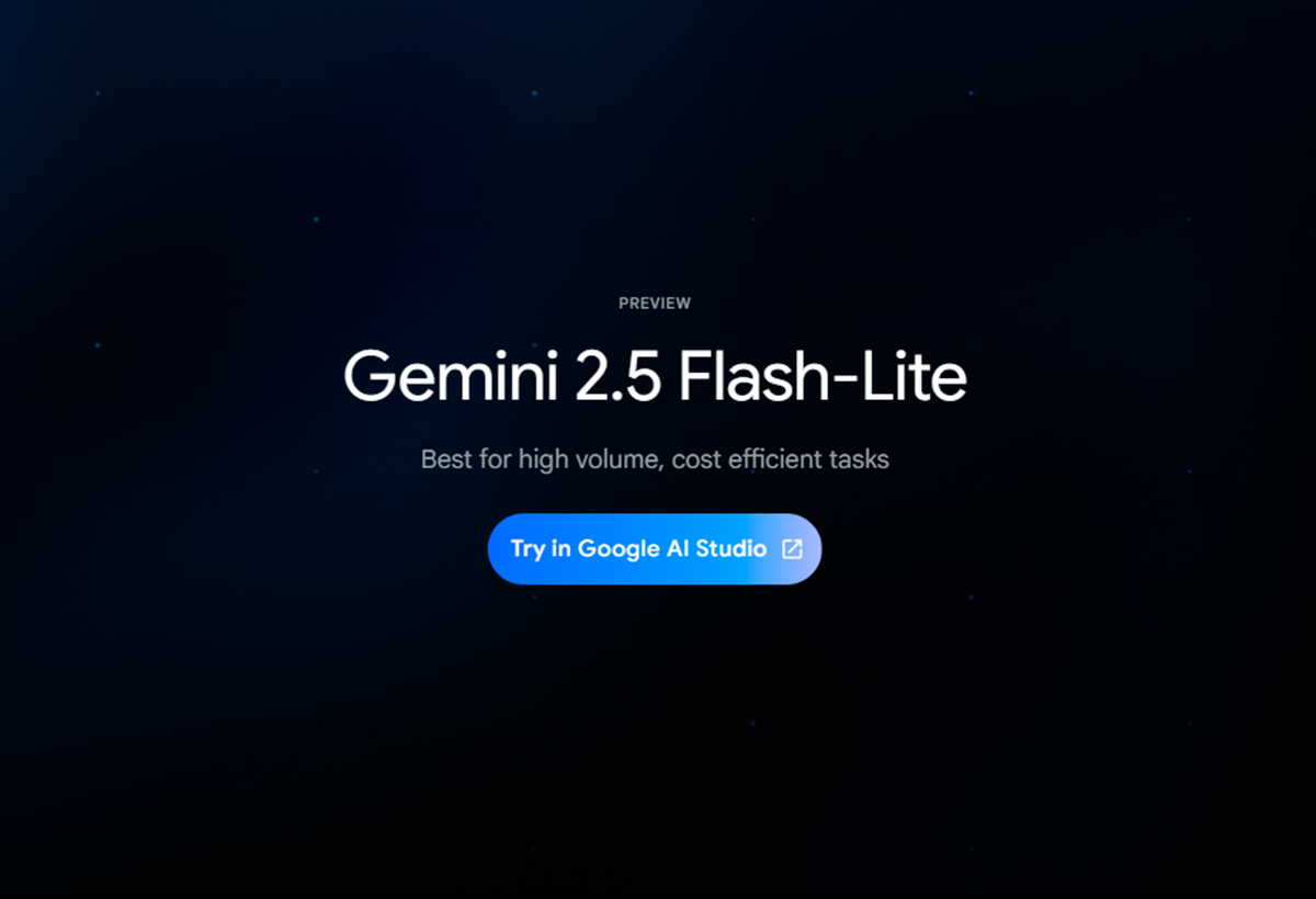 Gemini 2.5 Flash-Lite Google AI Studio