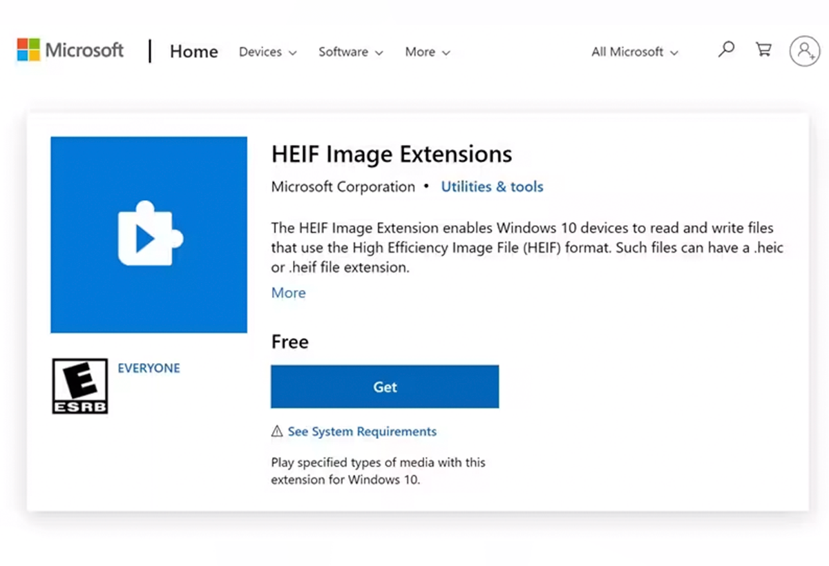 HEIF image extensions