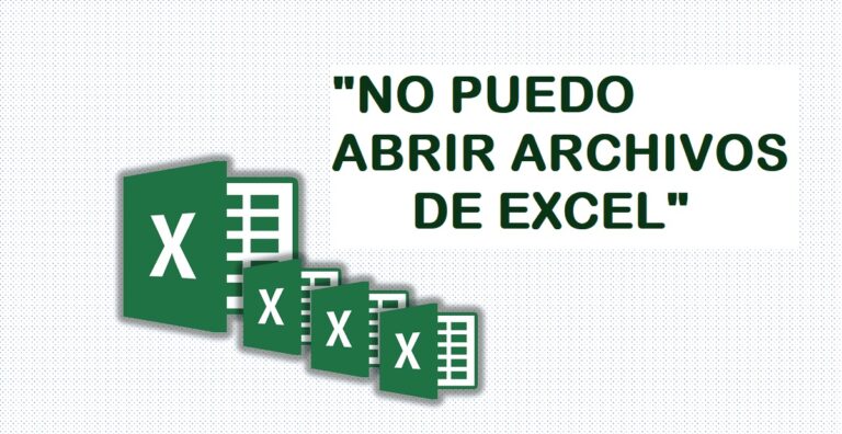 No puedo abrir archivos de Excel