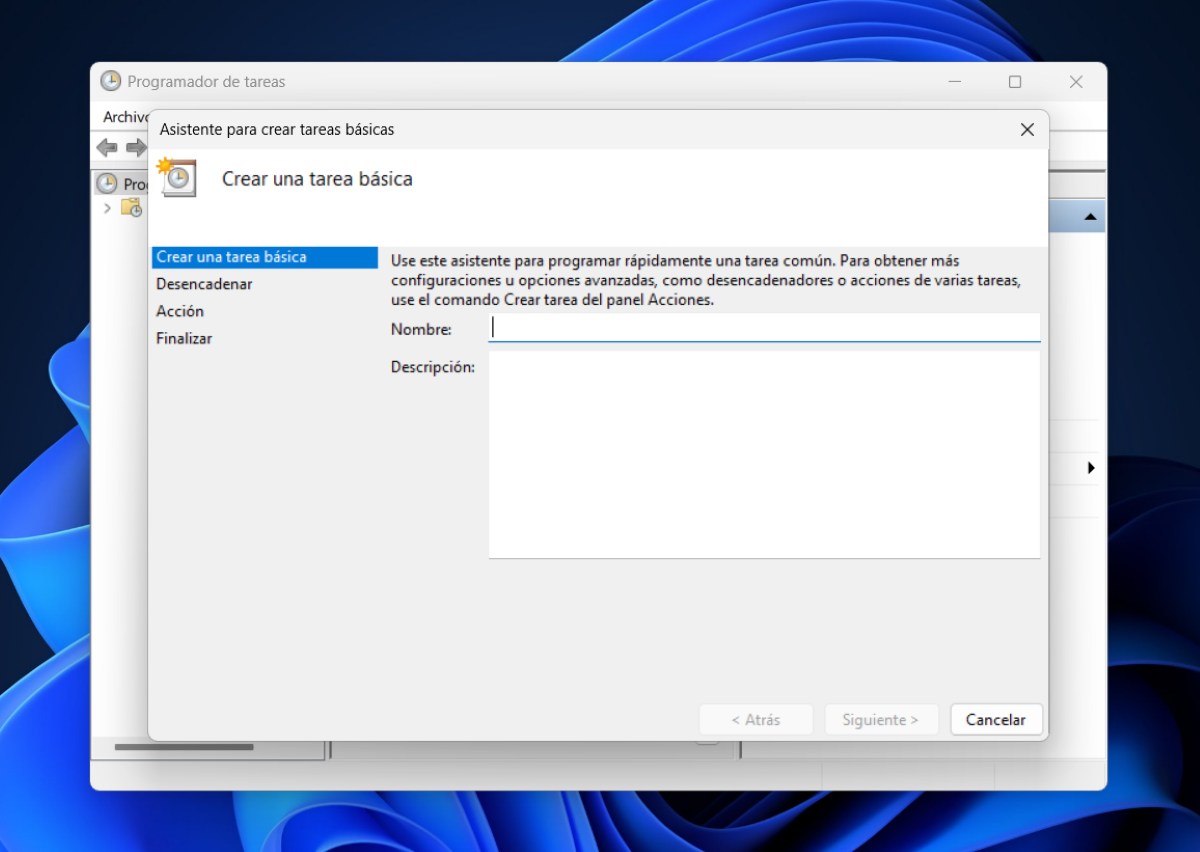 Programar el apagado automático en el PC en Windows 11