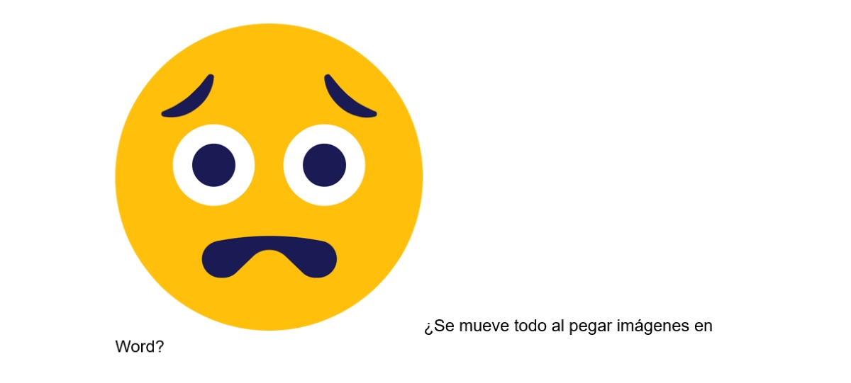 Se mueve todo al pegar imágenes en Word
