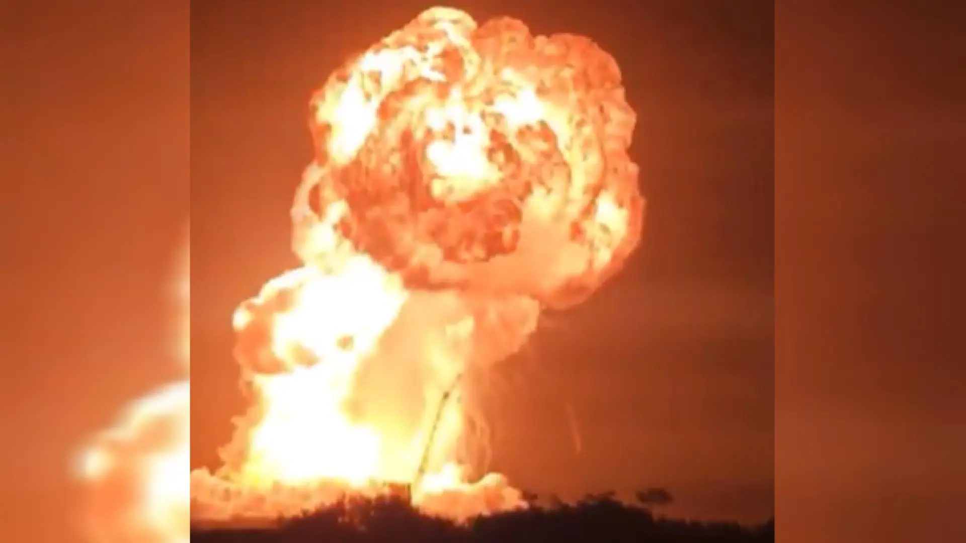 Secuelas de la explosión de Starship en pruebas