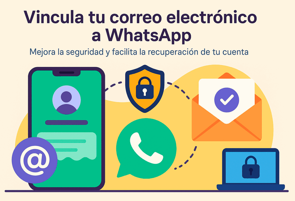 Vincula Correo en WhatsApp