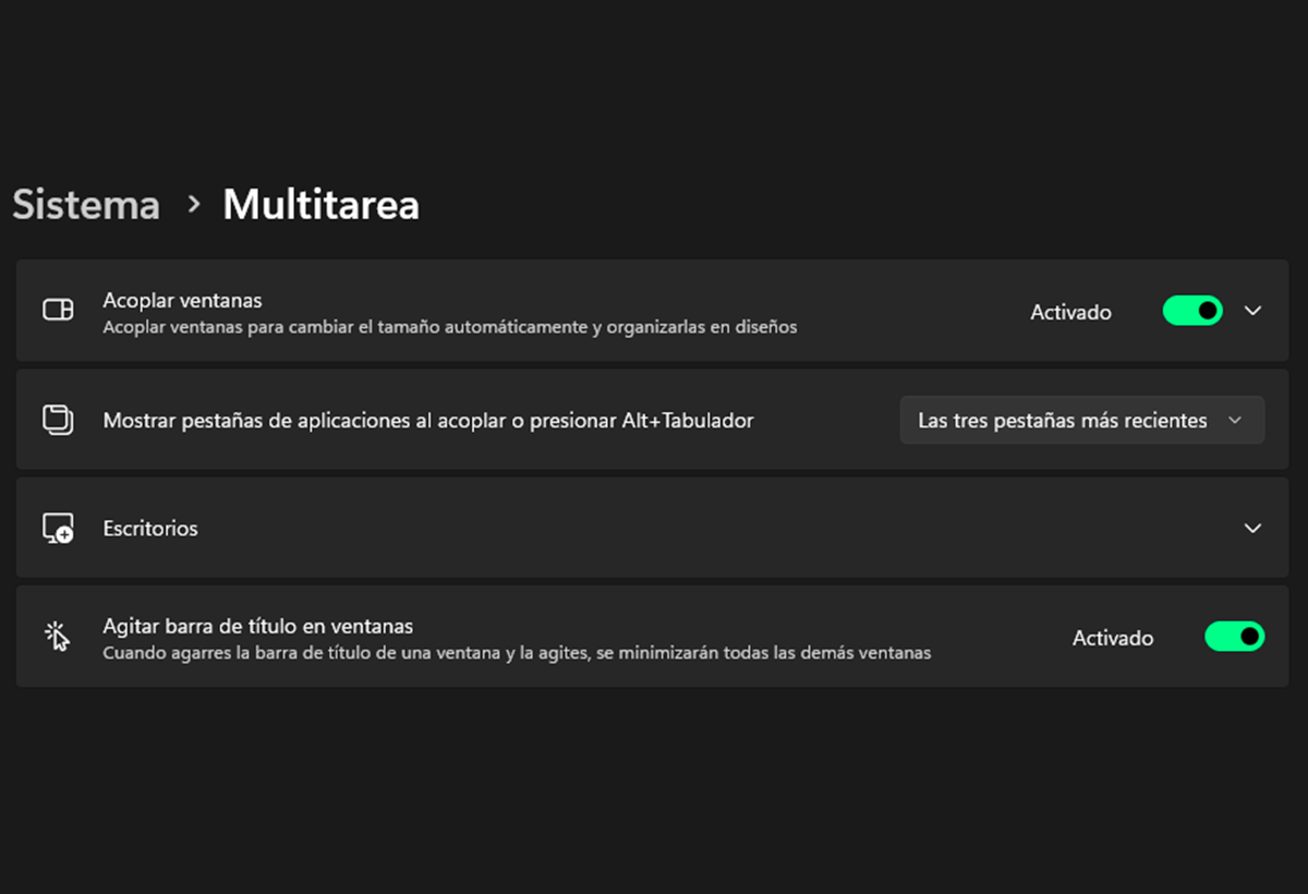 aero shake en windows 11
