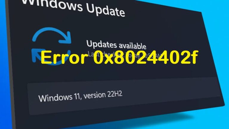 Error 0x8024402f