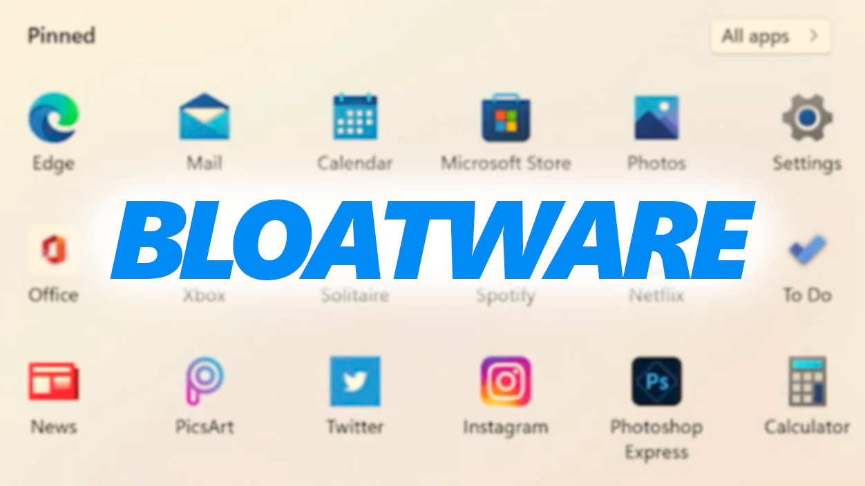 Bloatware en Windows 11