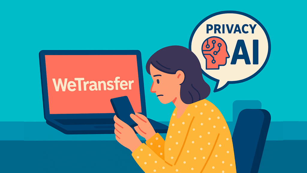 Cambios en la politica de WeTransfer entrena IA con tus archivos