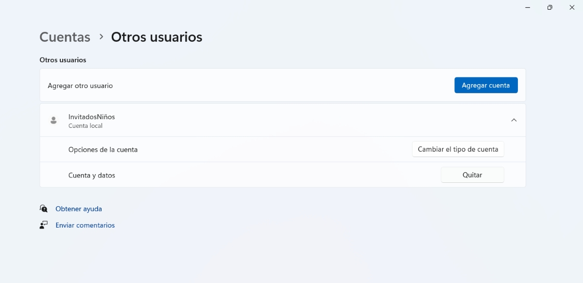 Como quitar una cuenta de tu PC