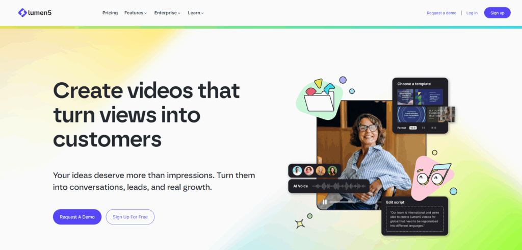 Cómo crear vídeos para redes sociales a partir de texto con Lumen5