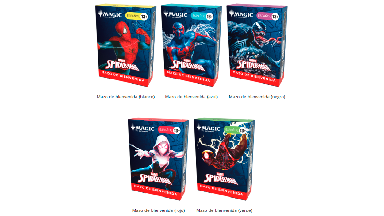 Mazos iniciales de spiderman magic the gathering