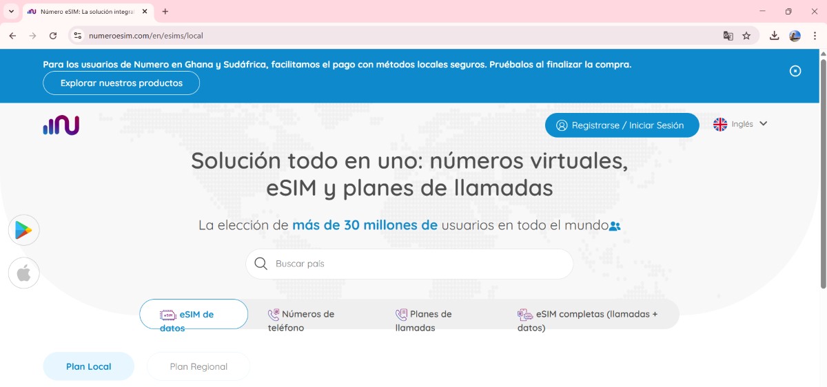 NumeroeSIM web
