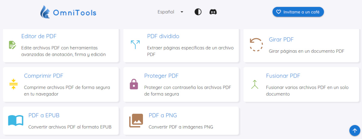 OmniTools herramienta para editar PDF gratis