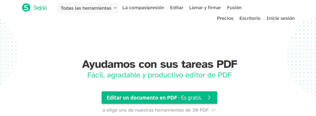 Sejda editar archivos PDF sin pagar
