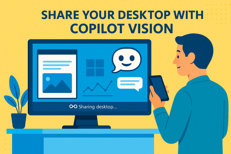 compartir el escritorio completo en Windows con copilot