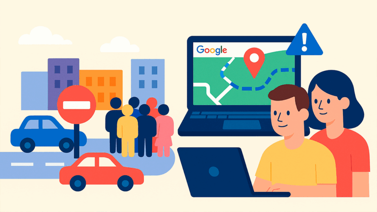 frenar el turismo con Google Maps