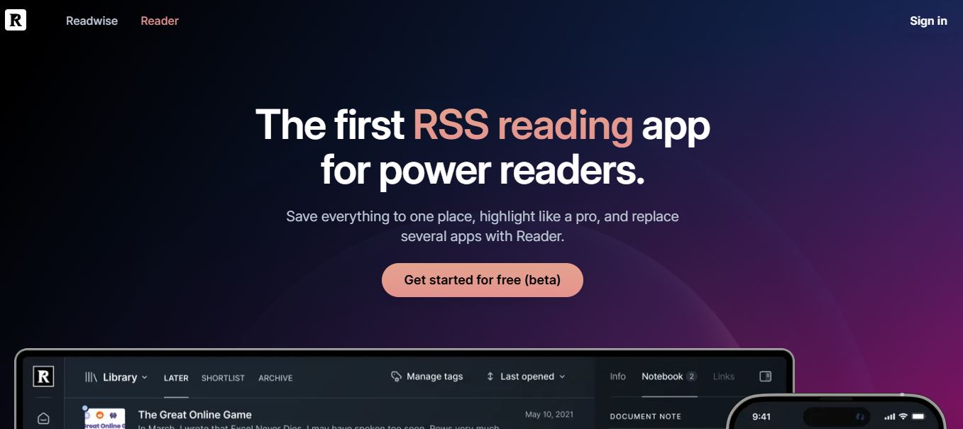 readwise reader