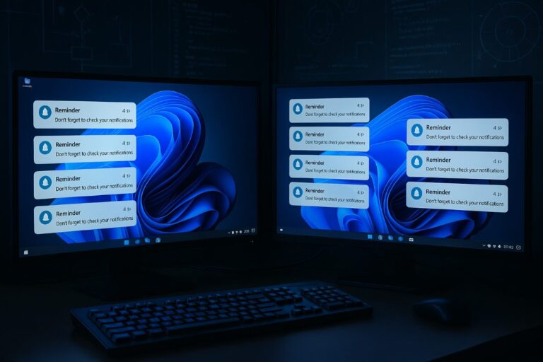 Cómo desactivar las notificaciones duplicadas en varios monitores