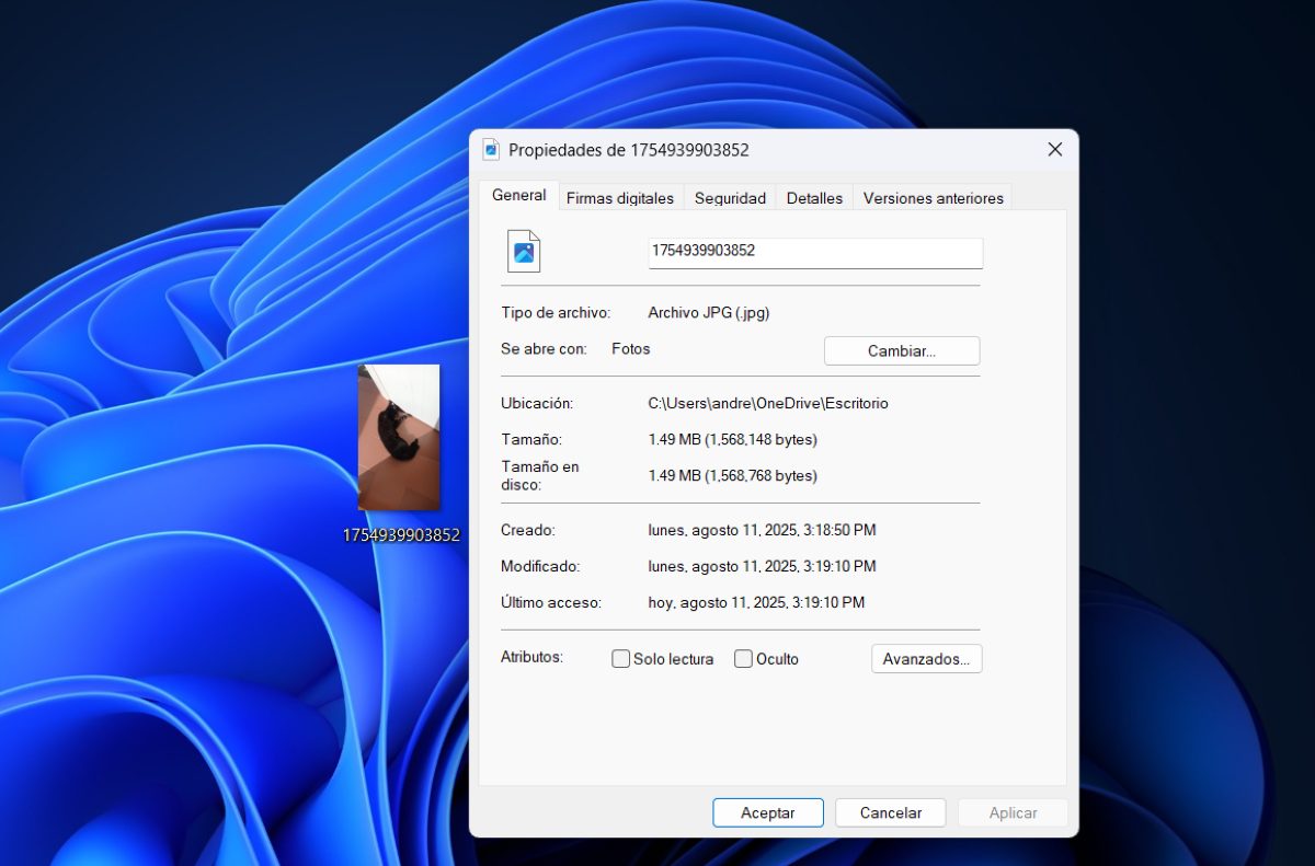 Cómo eliminar los metadatos de una foto en Windows 11