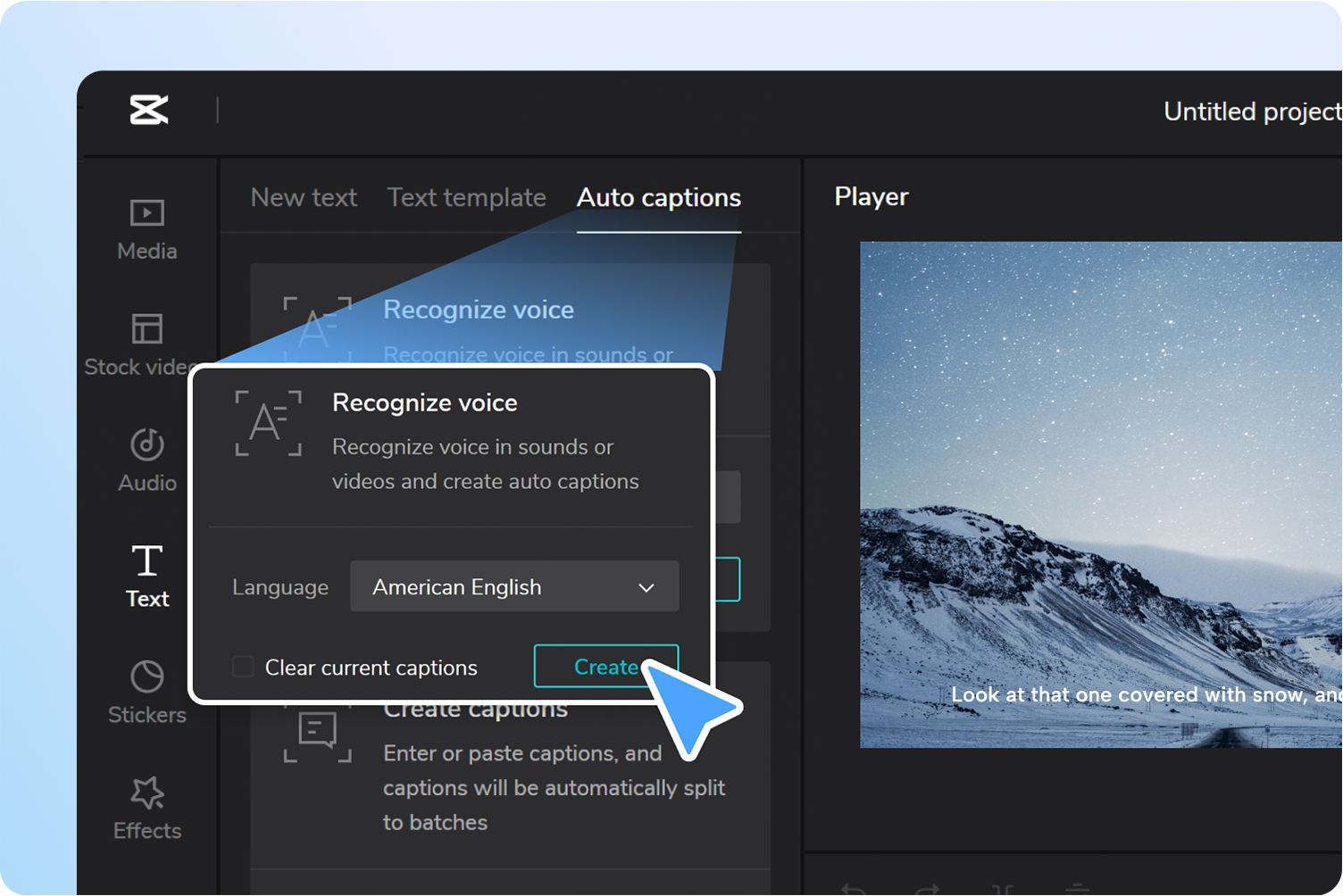 Crear subtítulos en otras herramientas