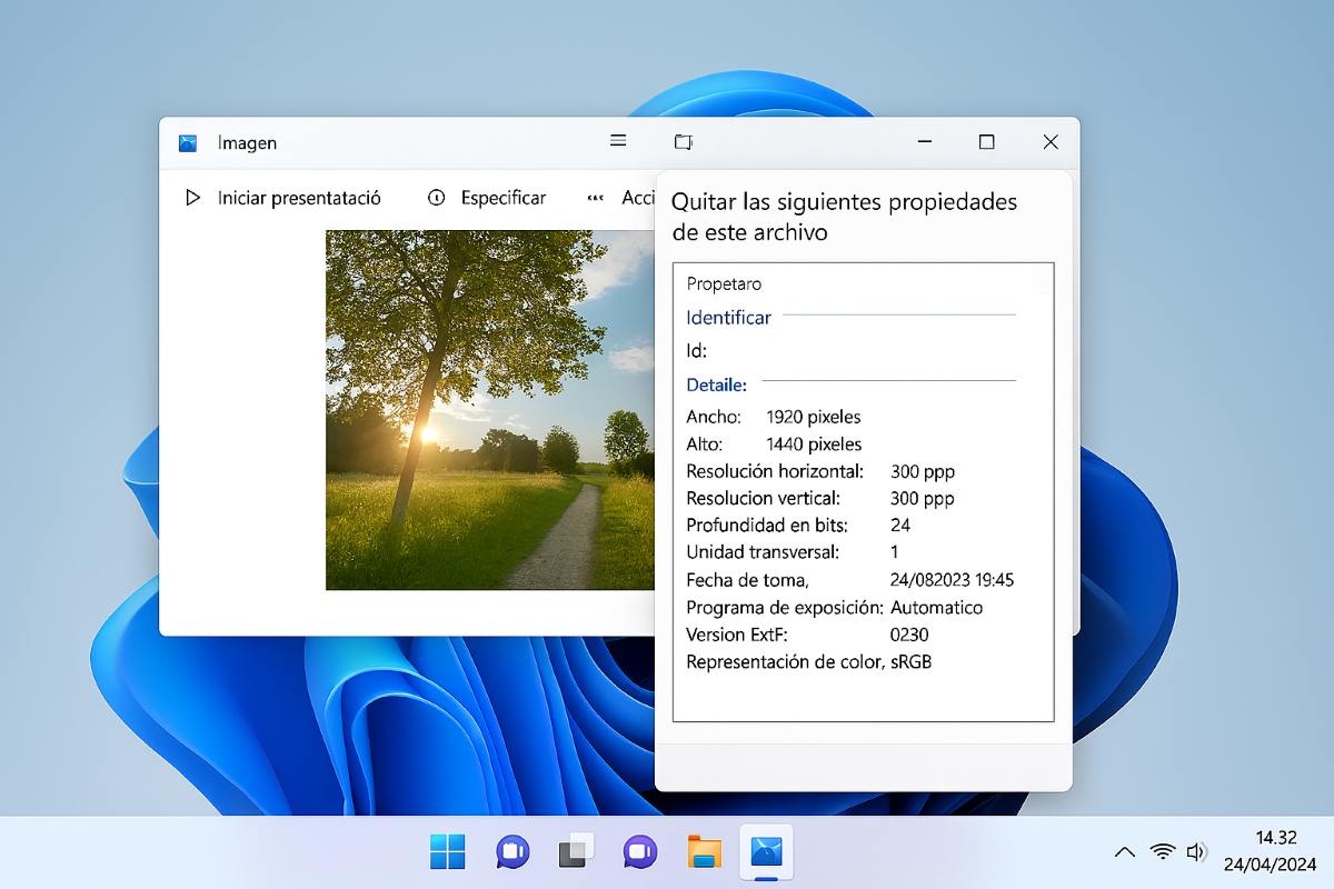 Consejos sobre eliminar los metadatos de una foto en Windows 11