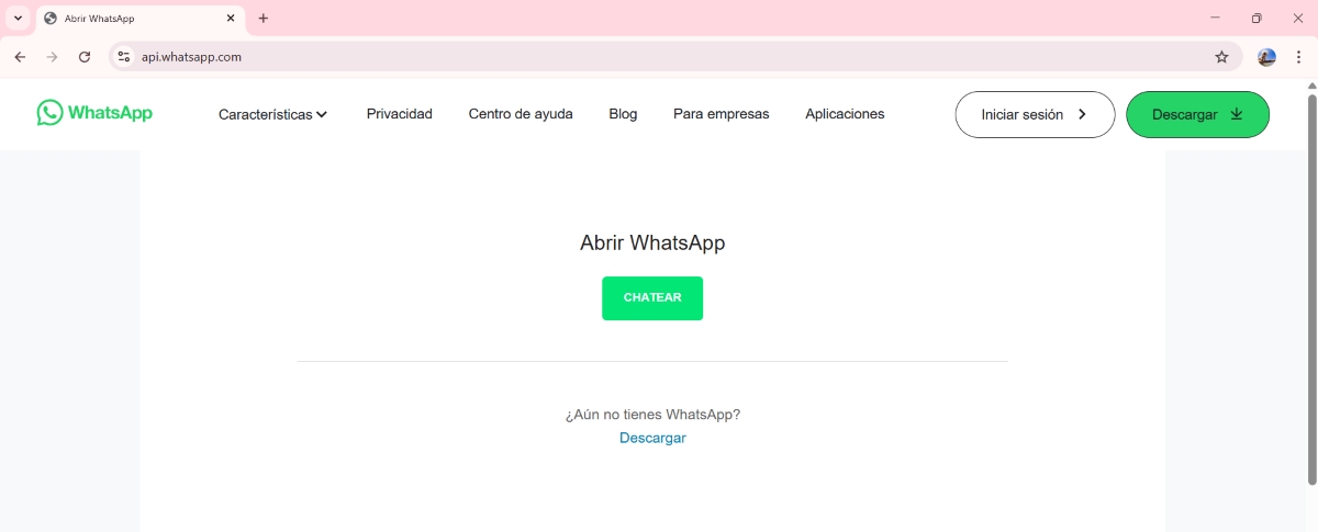 Enlace de chat de WhatsApp