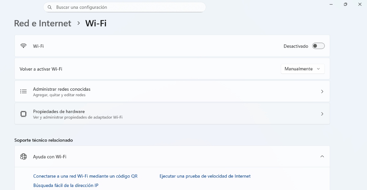 Ver la contraseña del WiFi guardada en Windows 