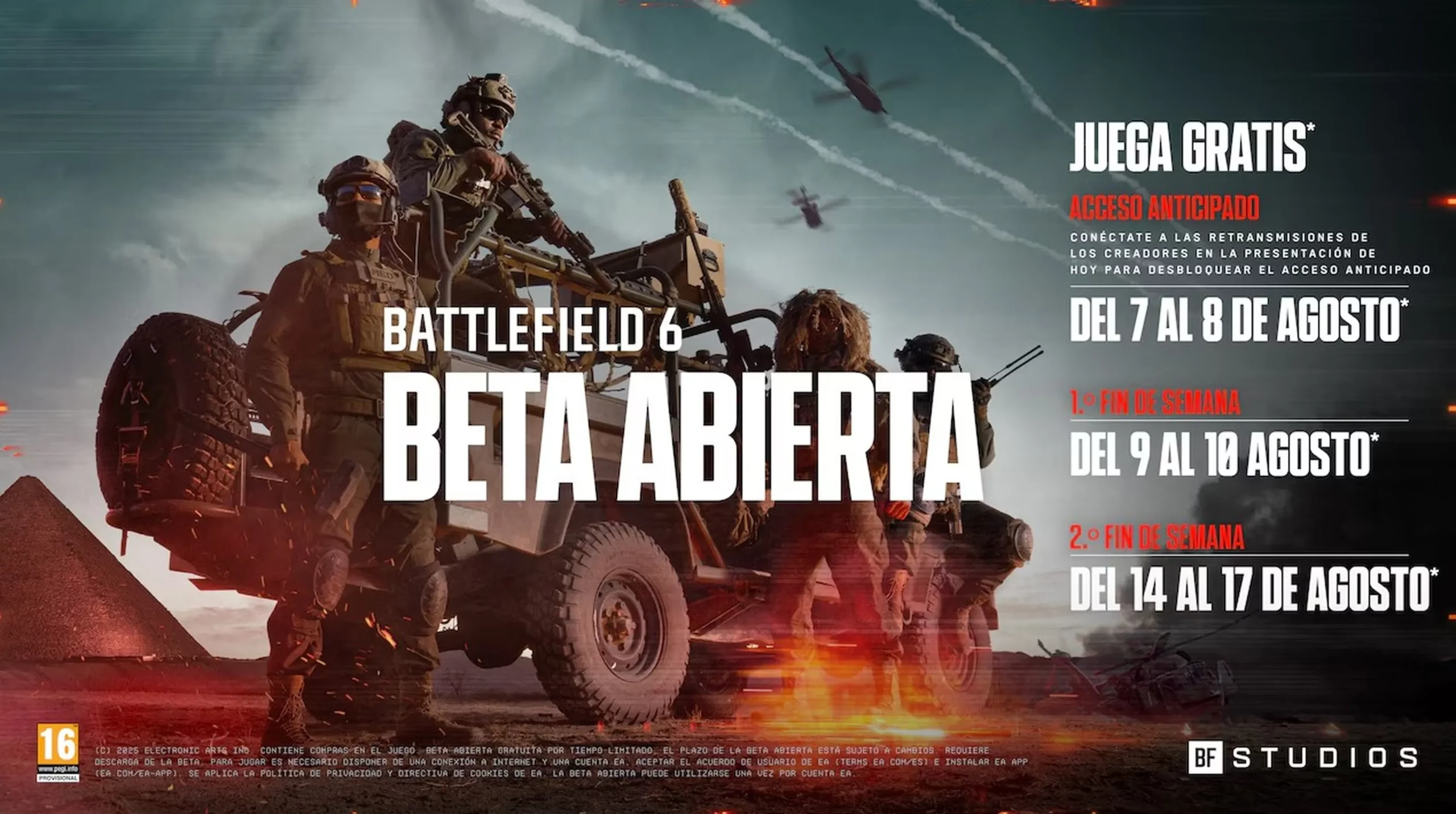 beta abierta de Battlefield 6