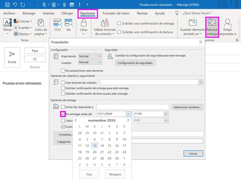 email no entregado en outlook
