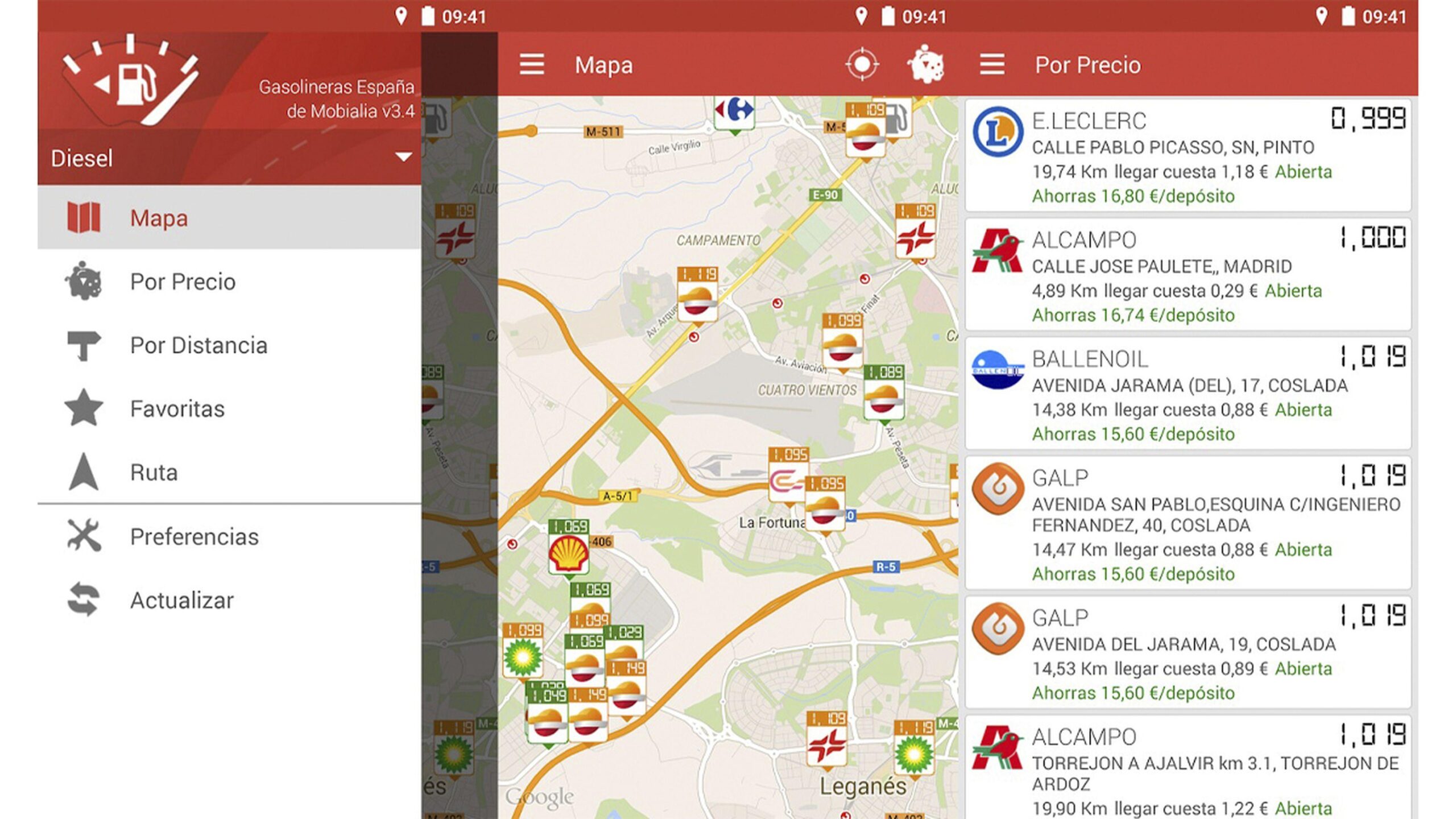 Cómo usar GasAll para encontrar gasolineras