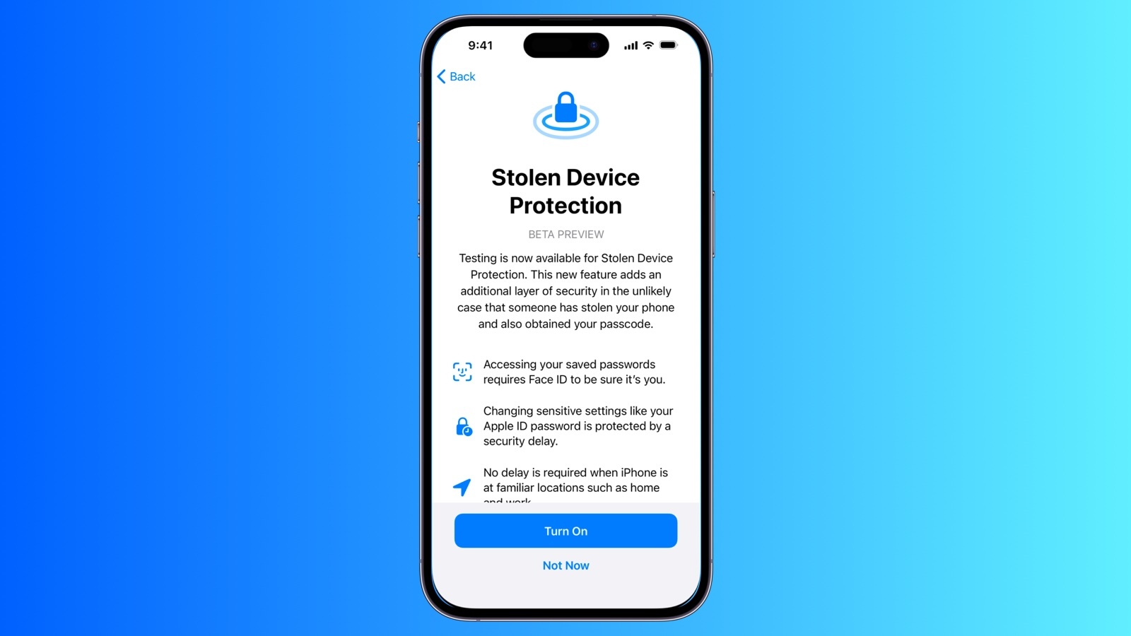 stolen device protection