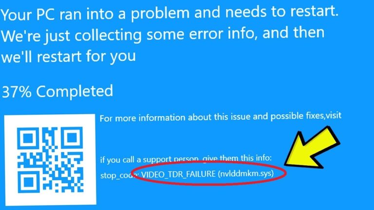 video tdr failure