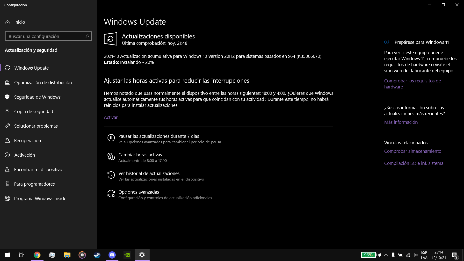 Causas de bloqueo de Windows Update 0%