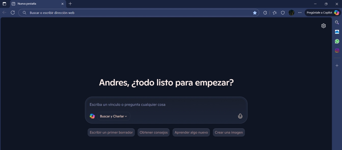 Modo Copilot en Edge